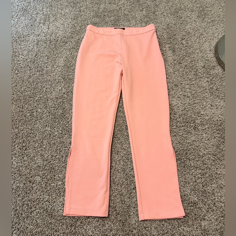 Beulah Pink Straight Leg ankle pants w/ Slits
